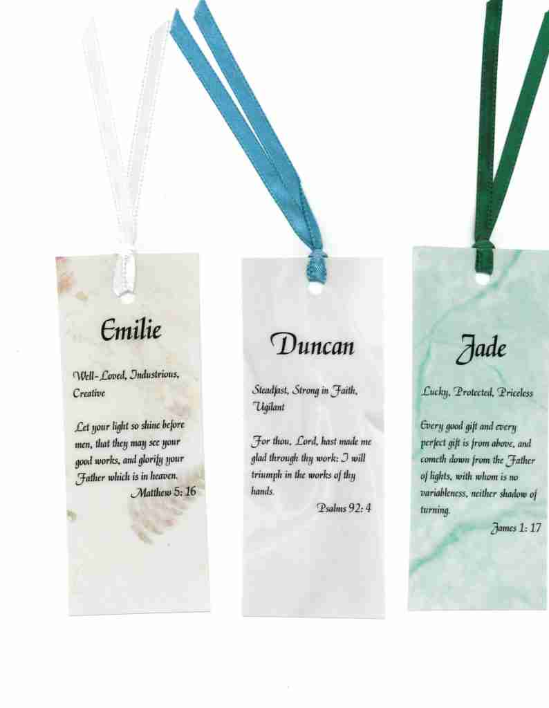 Personalized Inspiration Bookmarks